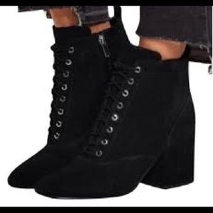 NWOT Sam Edelman lace up Tate booties